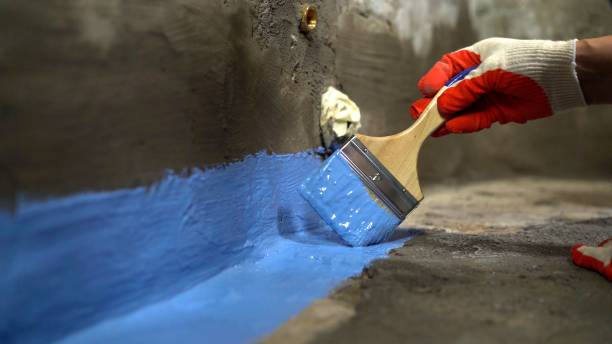 Commercial Basement Waterproofing project at a Palestine, IL business property by SJ Waterproofing Pros